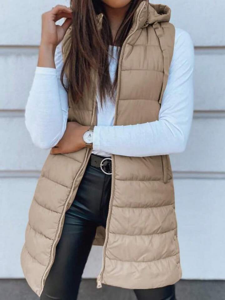 šššš„ šØš šš”š ššš² Tan long puffer vest šØš«š¢š š¢š§šš„š„š² $šš (s-2x)