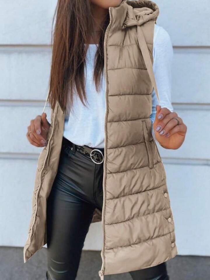 šššš„ šØš šš”š ššš² Tan long puffer vest šØš«š¢š š¢š§šš„š„š² $šš (s-2x)