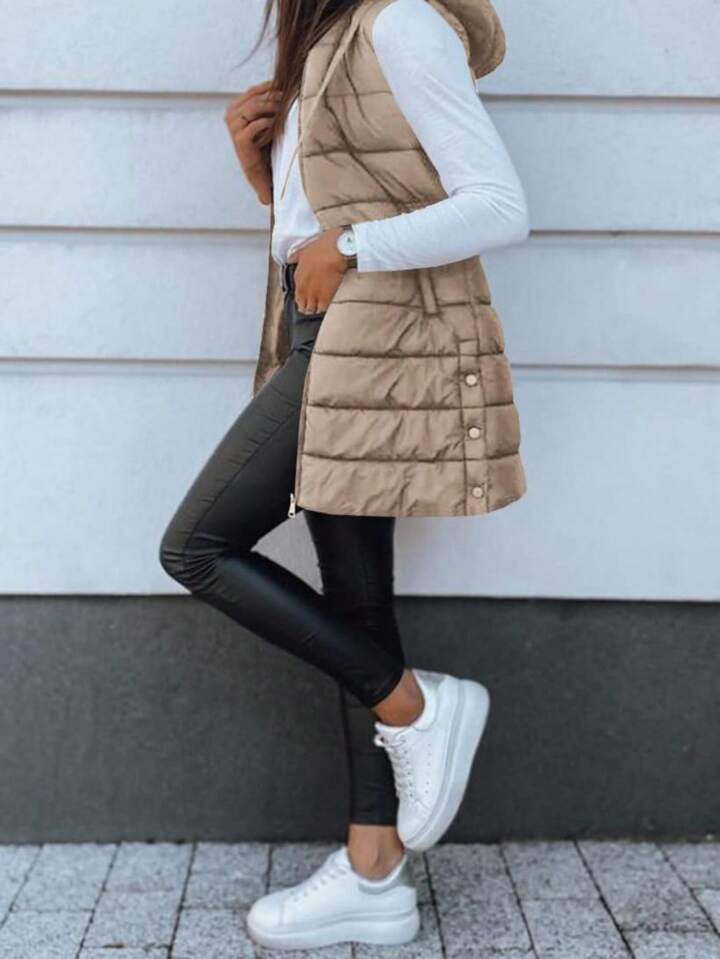 šššš„ šØš šš”š ššš² Tan long puffer vest šØš«š¢š š¢š§šš„š„š² $šš (s-2x)