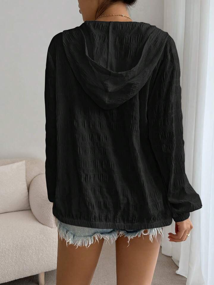 black/white light weight textured jacket