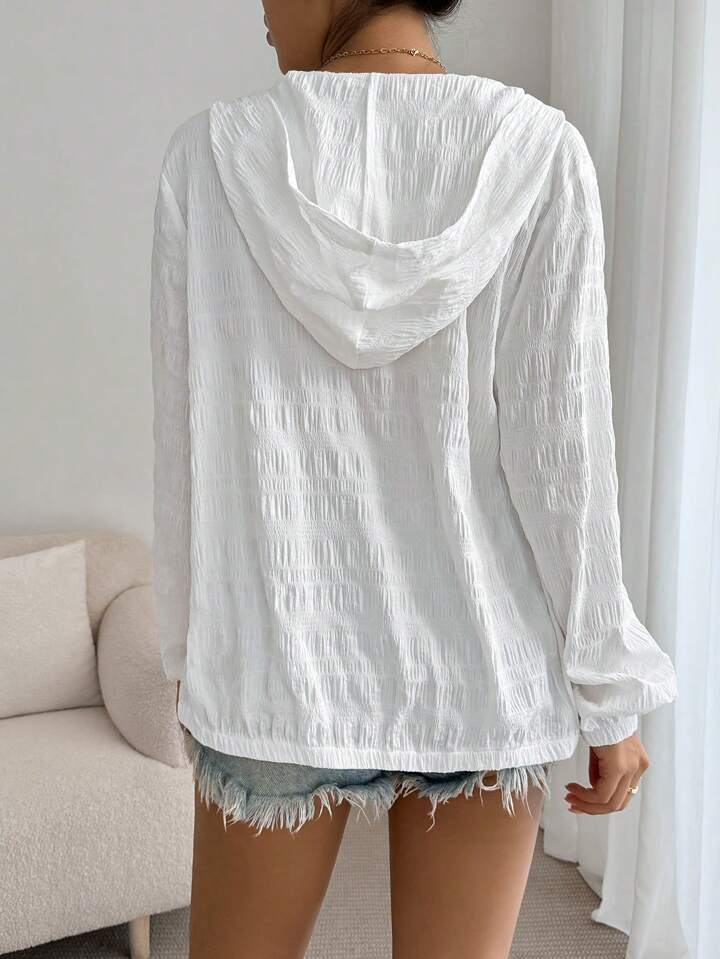 black/white light weight textured jacket