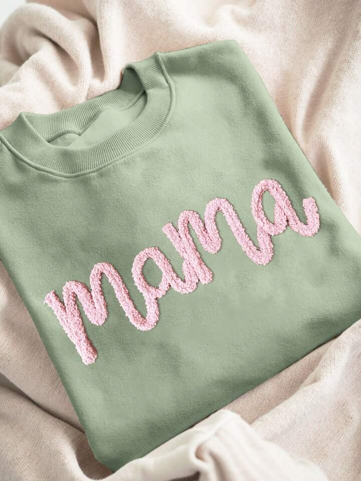 Light green Mama crewneck
