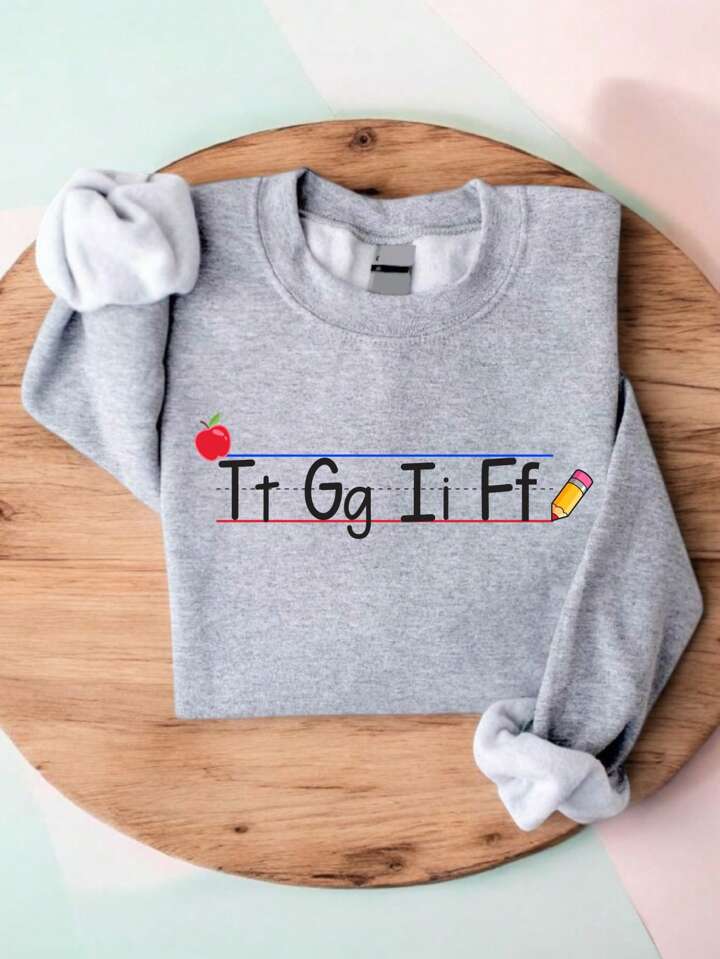 šššš„ šØš šš”š ššš² T G I F teacher crewneck šØš«š¢š š¢š§šš„š„š² $52