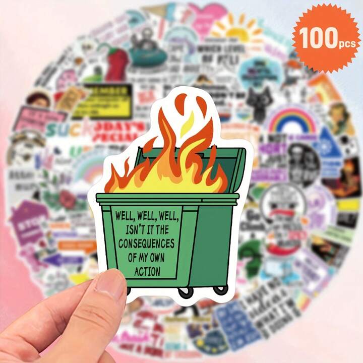 Funny stickers 100 pk