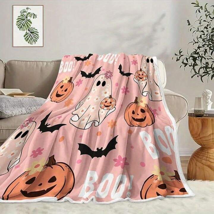 šššš„ šØš šš”š ššš² Halloween pink plush blanket šØš«š¢š š¢š§šš„š„š² $šš