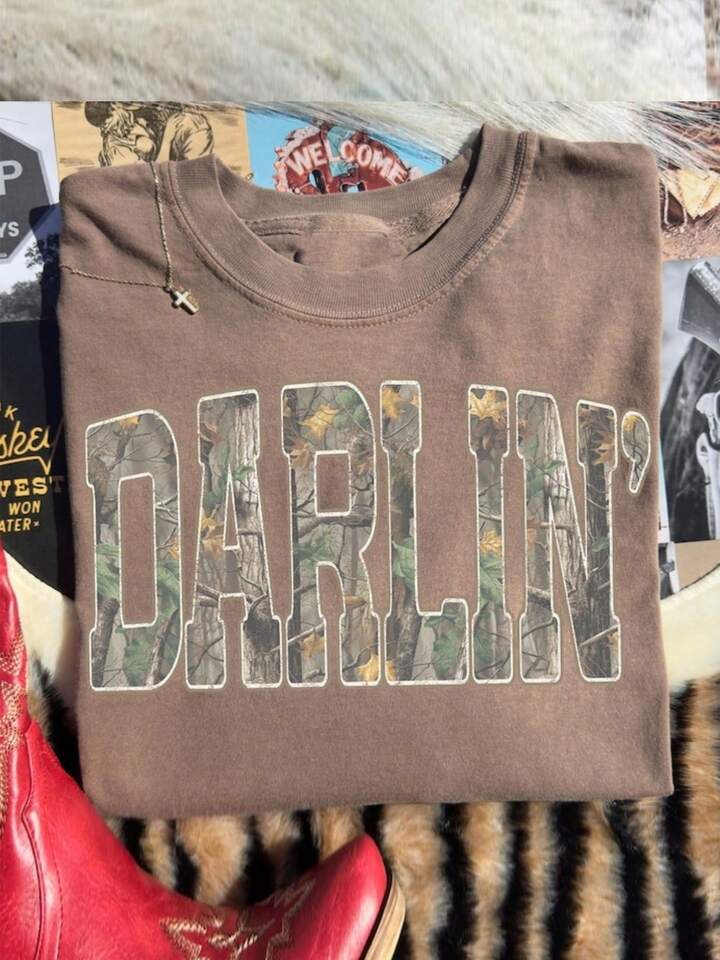 Camo DARLIN tshirt (s-2x)