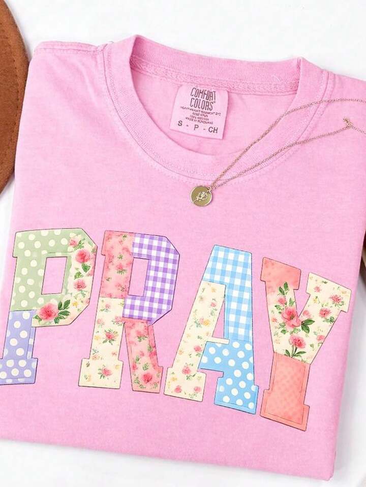 Pink PRAY tshirt (s-2x)