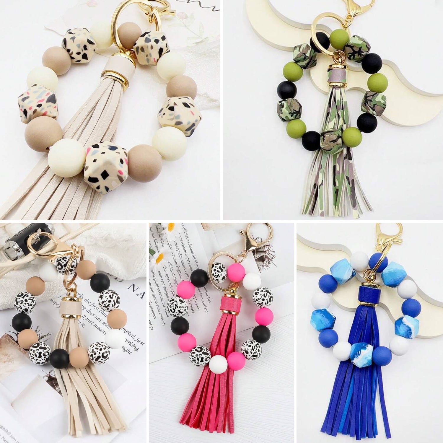 Wristlet keychain (multiple colors)