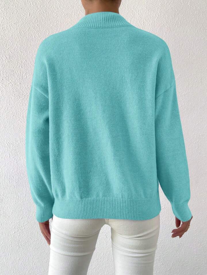 Teal long sleeve sweater