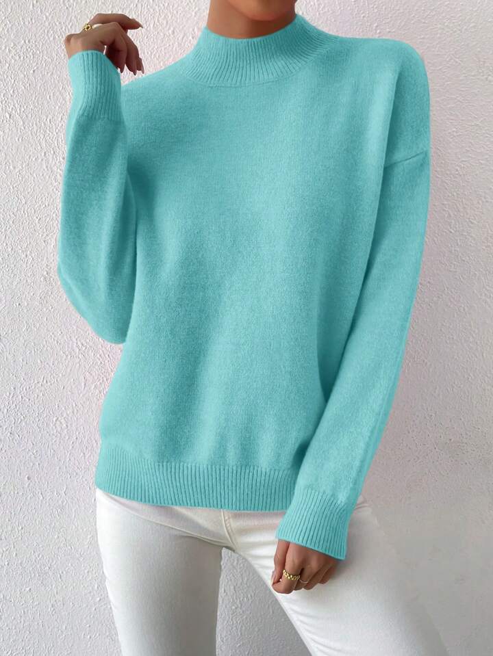 Teal long sleeve sweater