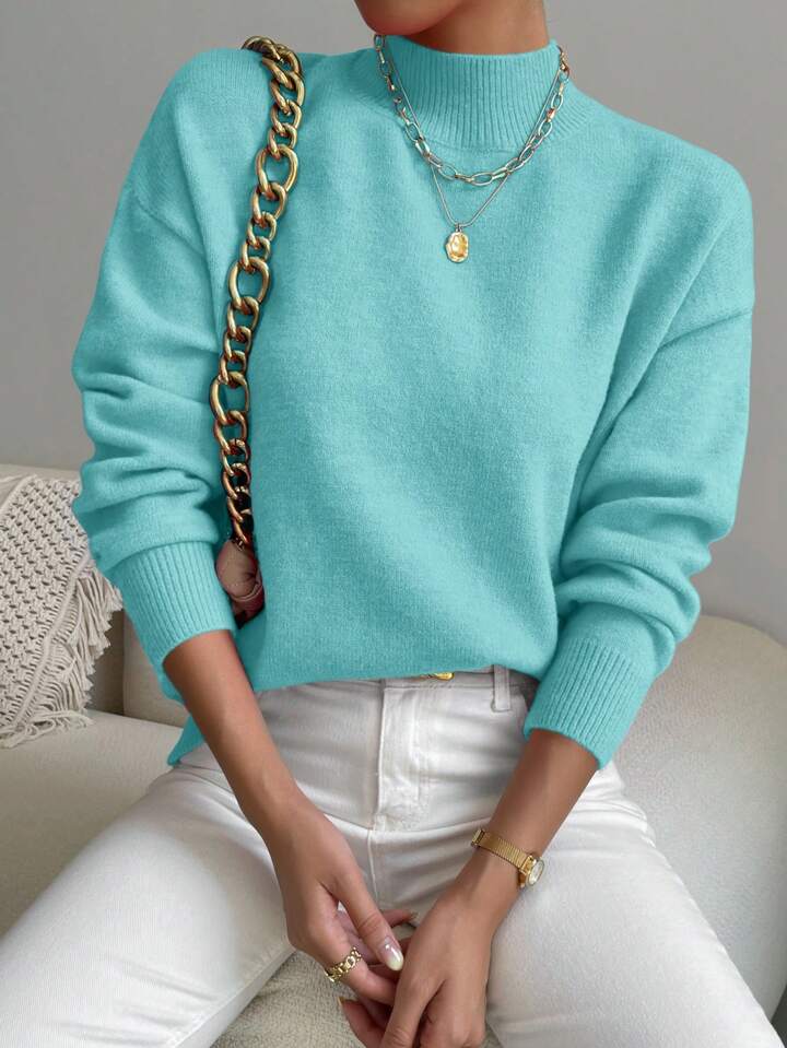 Teal long sleeve sweater