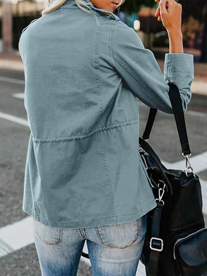 Blue military jacket