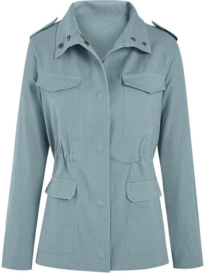 Blue military jacket