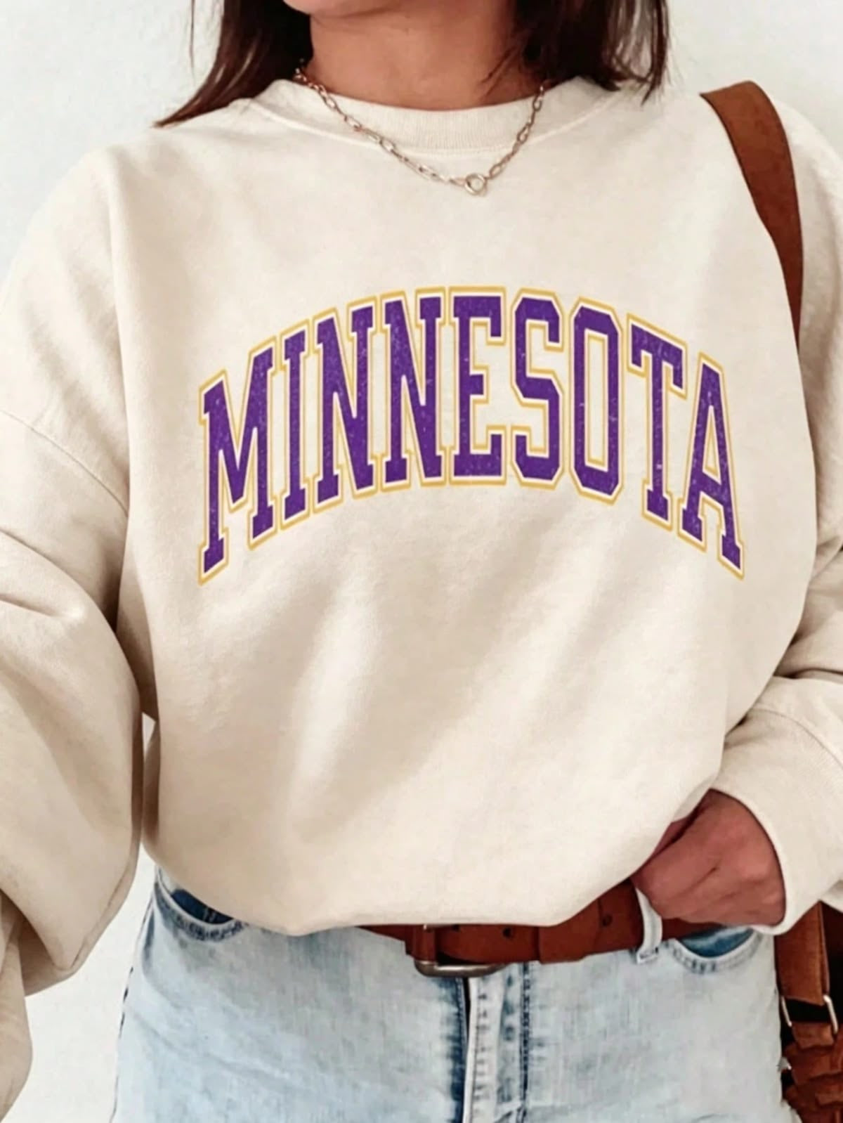 Purple Minnesota crewneck