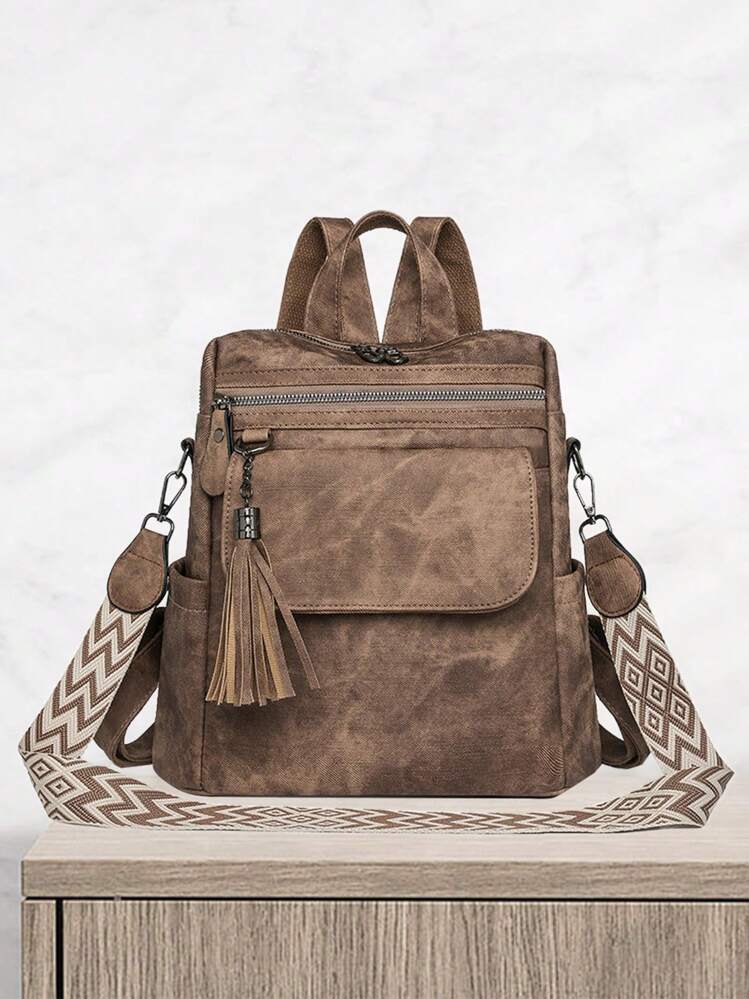 Brown backpack/purse w/strap