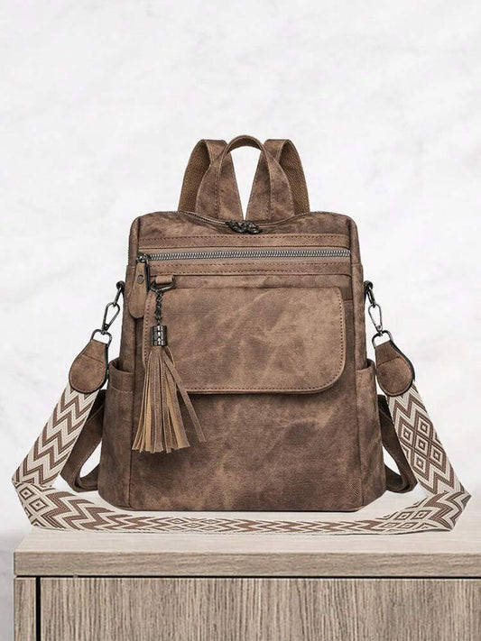 Brown backpack/purse w/strap