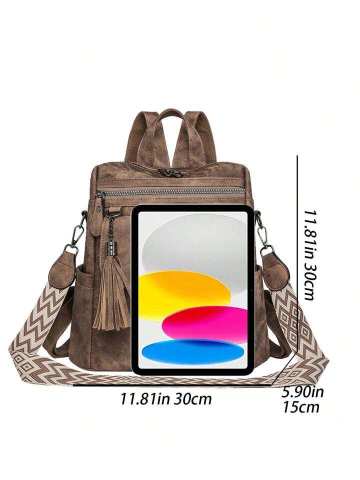 Brown backpack/purse w/strap