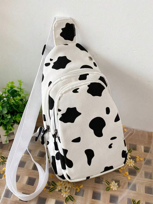 Cowprint crossbody bag