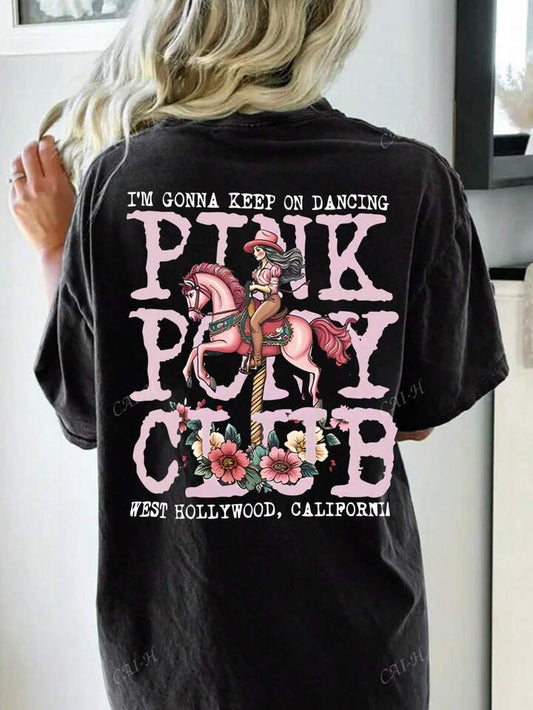 Pink pony club Tshirt (xl-3x)