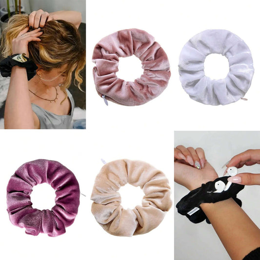 2 pc functional hair scrunchie (multiple colors)