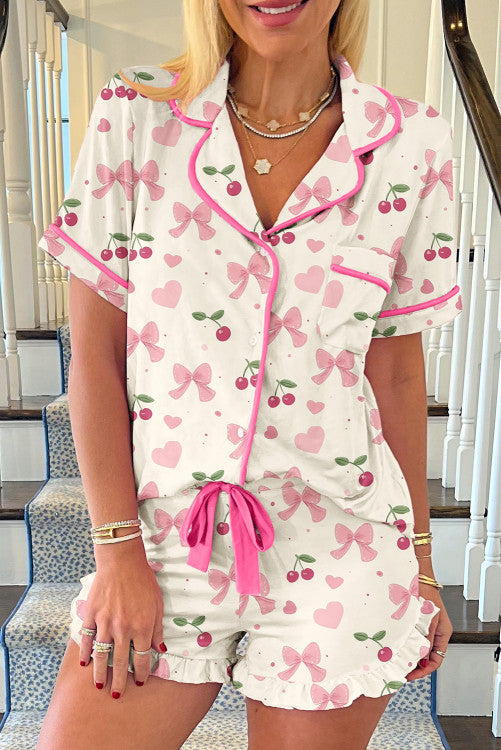 cherry bow lounge set