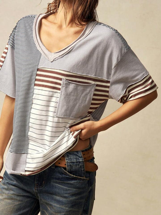 striped tshirt with star detail