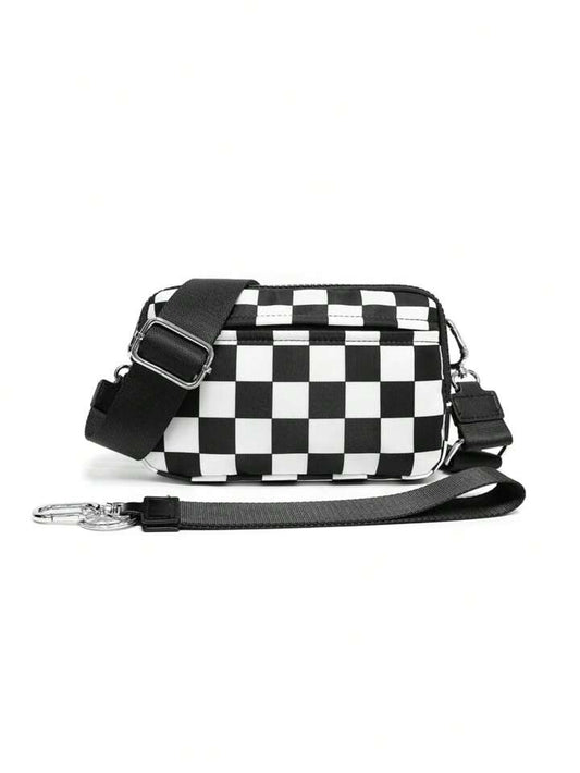 Black checkered bag