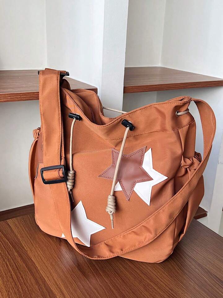Brown star synch bag