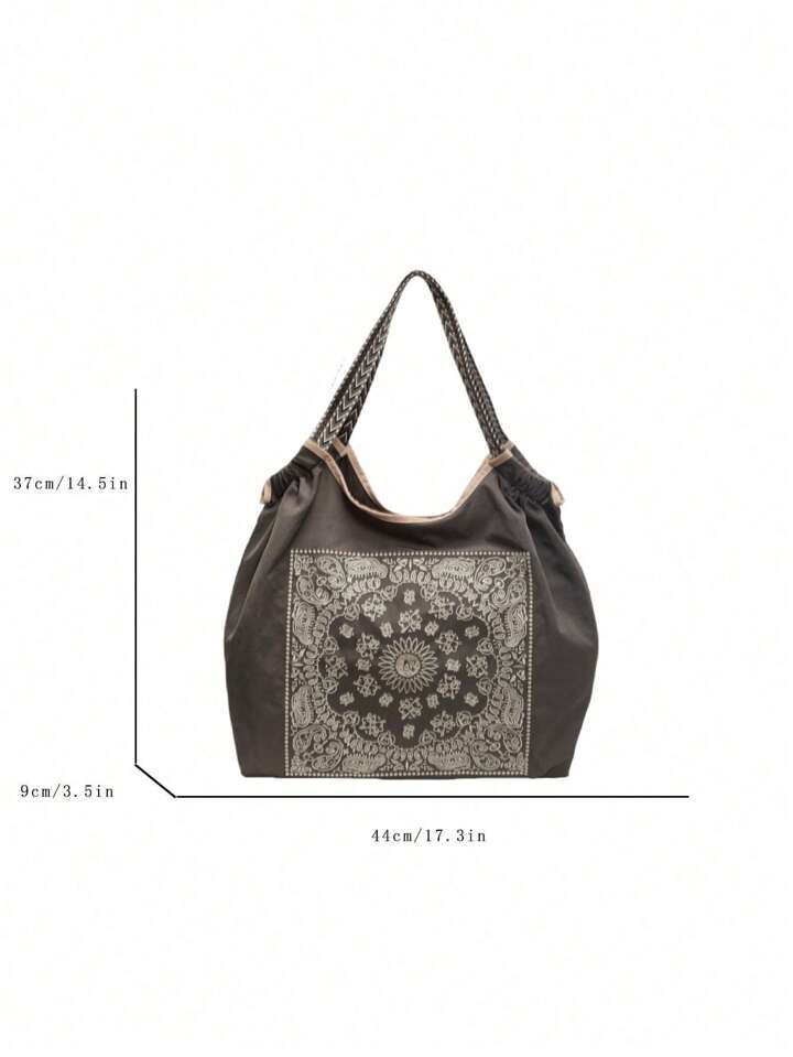 Printed hand bag
