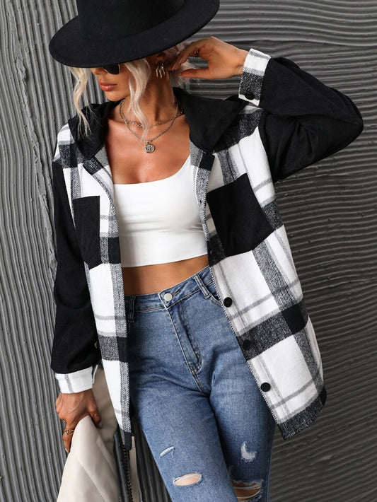 black plaid shacket