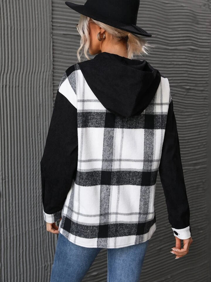 black plaid shacket