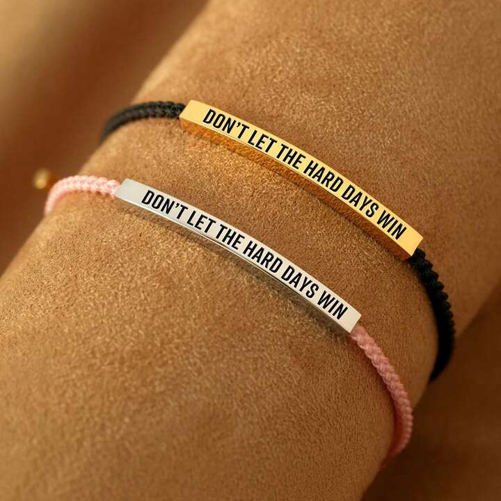 Don’t let hard days bracelets (2pk)