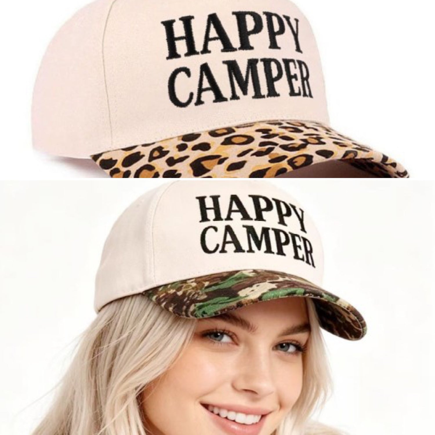Happy camper hat (2 colors)