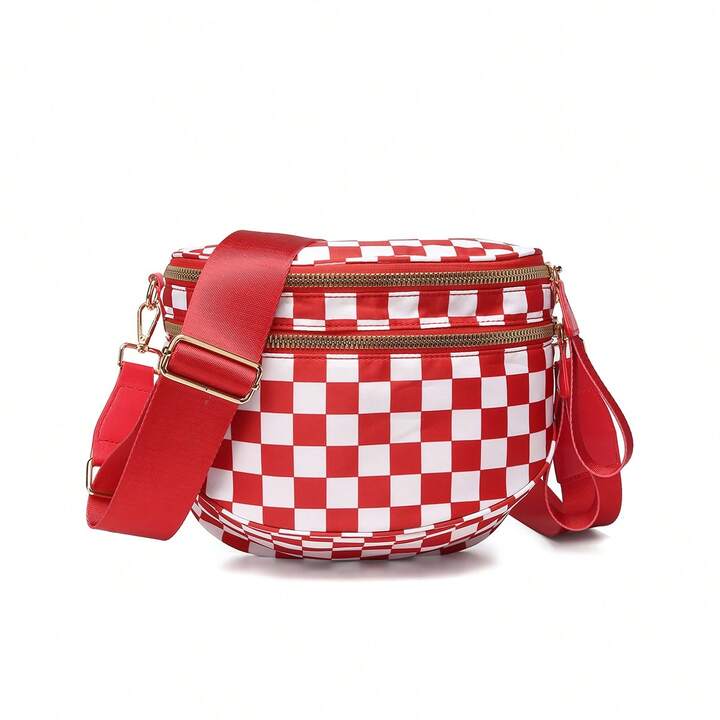 Checkered crossbody purse (multiple colors)