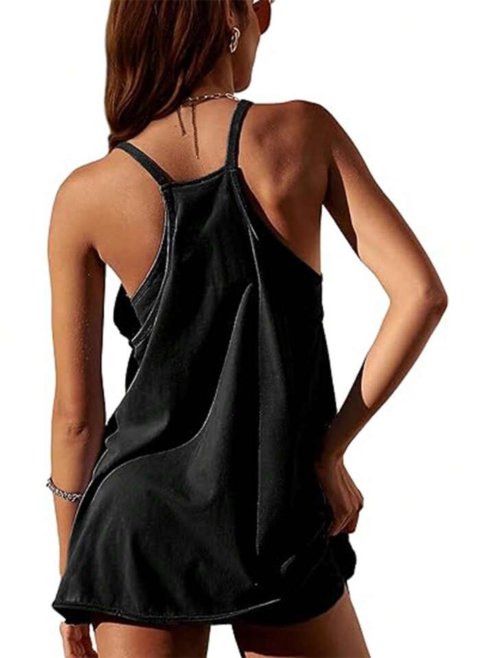 Athletic dress w/built in shorts (multiple colors)